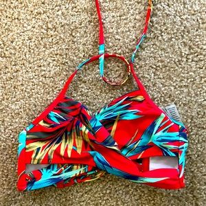 PINK halter bathing suit top